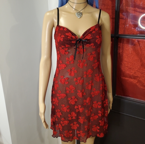 Heart Camisole Lingerie Top or Dress - Picture 2 of 7